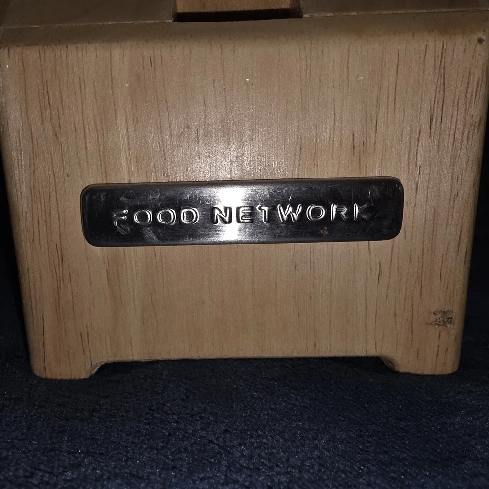 Food Network Blonde Wood‎ 14 Slot Knife Block